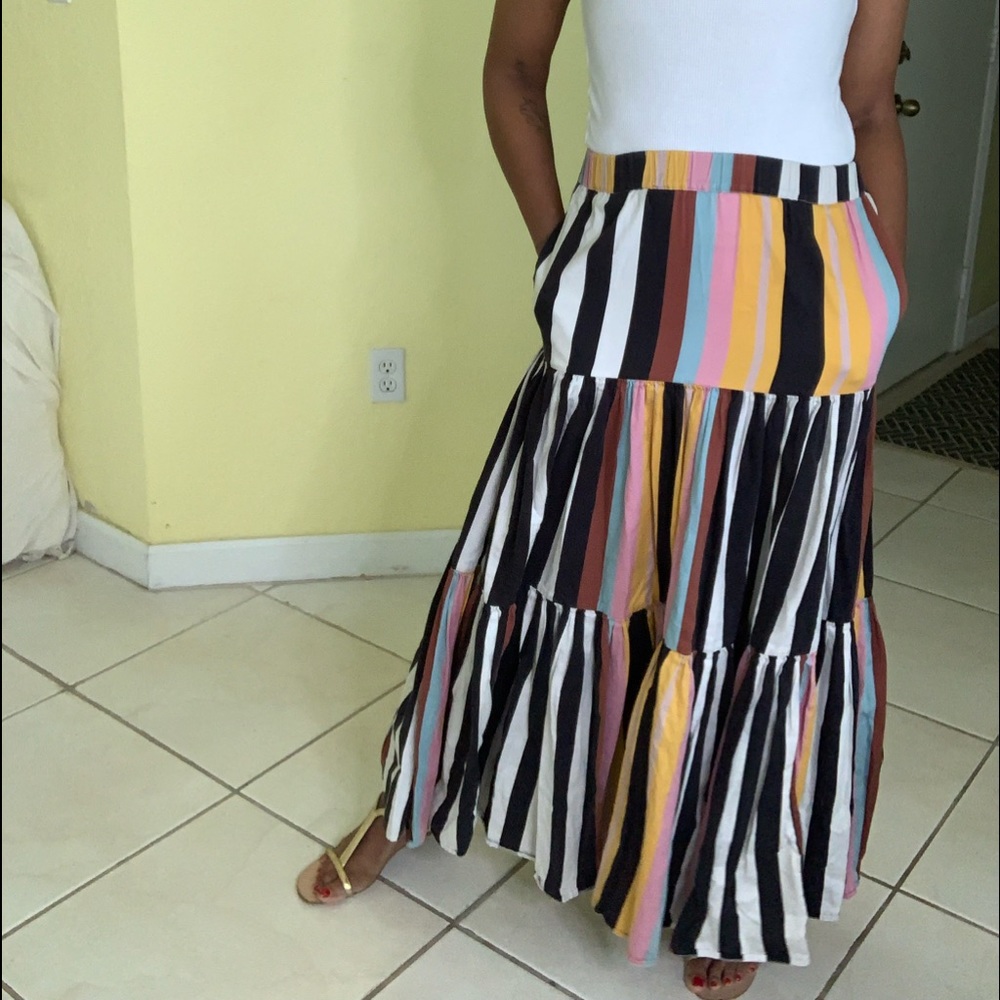 Tory Burch striped maxi skirt